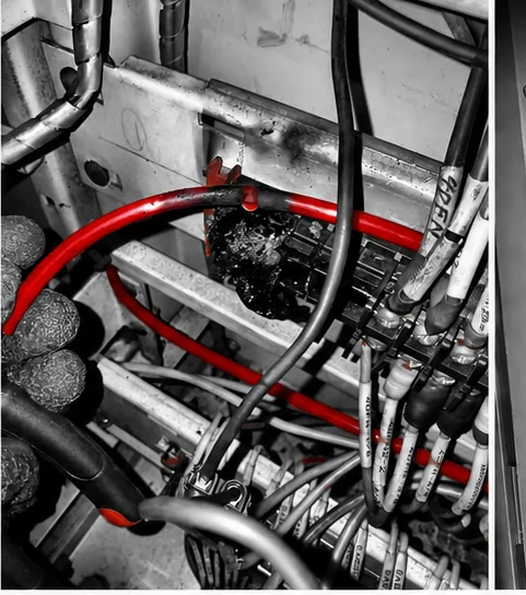 Système de détection et extinction incendie Reflexofeu installé dans une armoire électrique industrielle 5